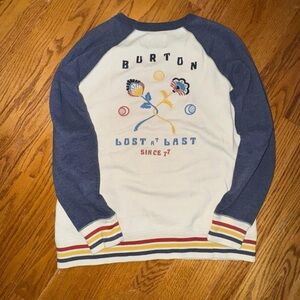 Burton women’s embroidered floral crewneck sweatshirt lost at last size medium